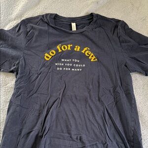 Bella Canvas Navy Tee with Gold Text